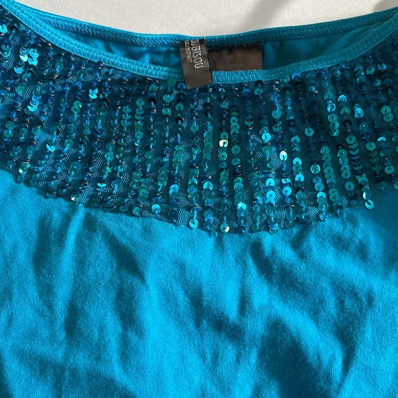 BISOU BISOU X-Large Aqua blue bra top camisole with sequins - Picture 9 of 10